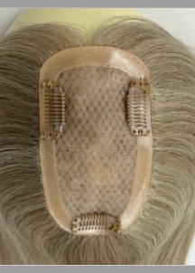 Ethereal | Raw Cuticle Human Hair 3x5'' Full mono Topper Full Handmade 60% Hair End Ratio