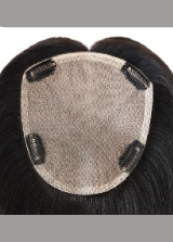 Cumulus | Raw Cuticle Human Hair 5.5x6'' silk Base Topper with silk cloth cover full handtied 60% Hair End Ratio