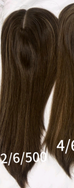 Halo | Raw Cuticle Human Hair 7x8'' silk Base Topper 4x4'' Middle with weftback half handmade injection 100% Hair End Ratio