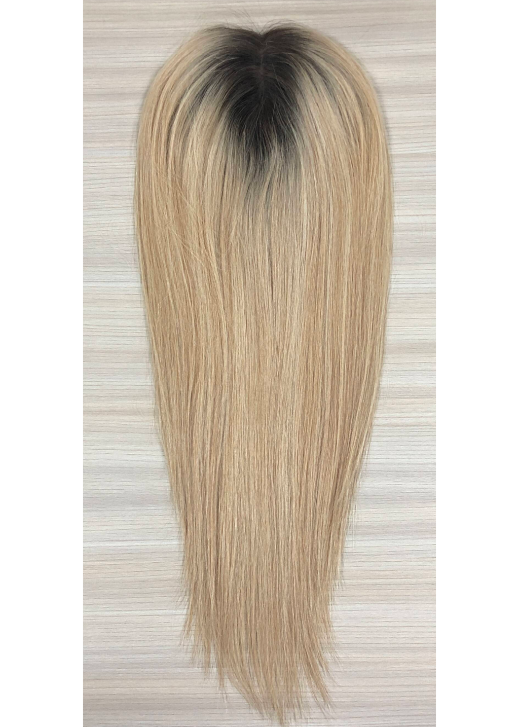 Satin | Raw Cuticle Human Hair 7.5x8'' Full mono Topper Full Handmade 40% Hair End Ratio