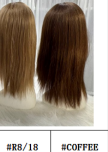 Radiant | Raw Cuticle Human Hair 4x7'' V Shape Full mono Topper Full Handmade 60% Hair End Ratio