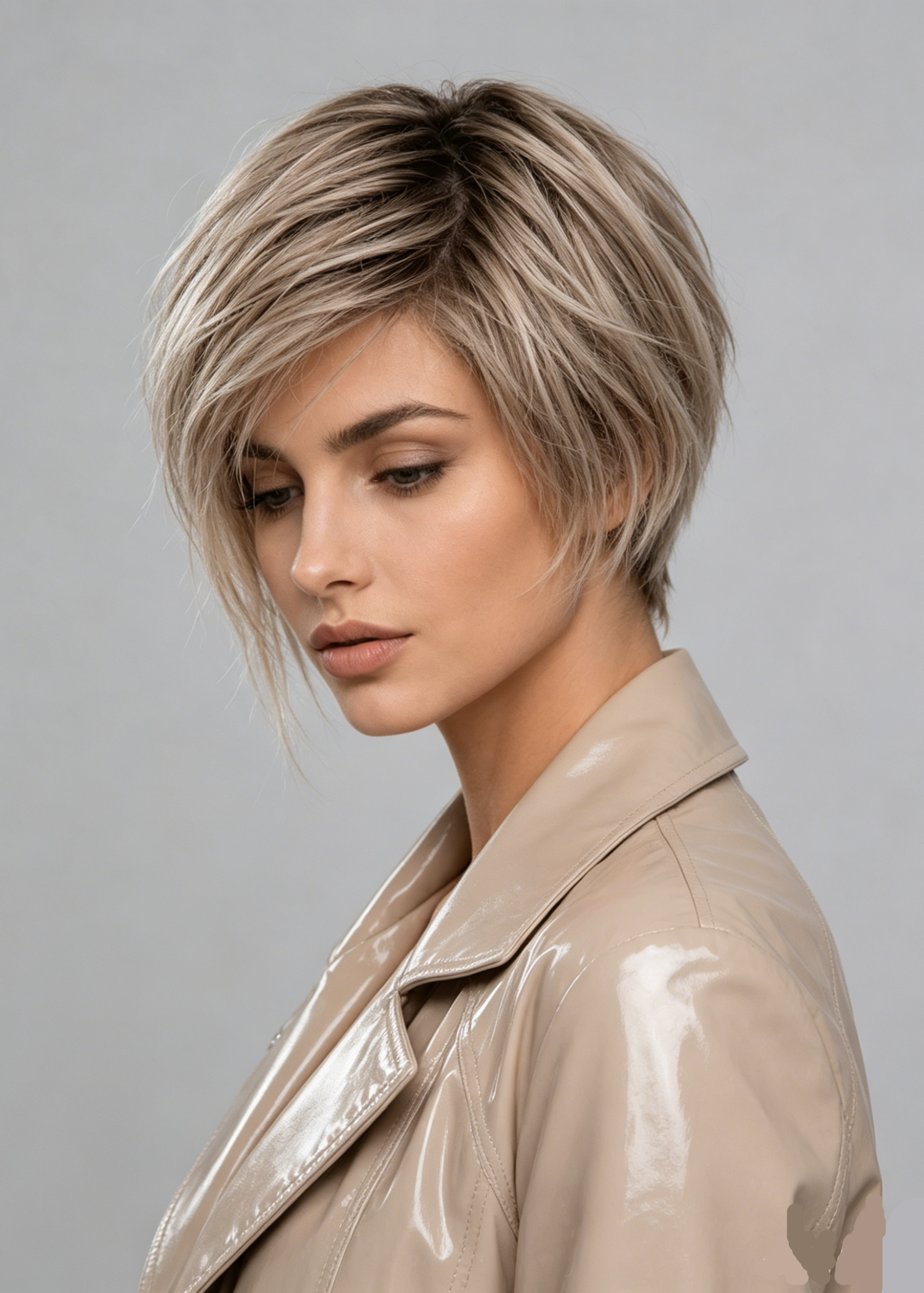 Gold Mono | High Heat Synthetic Wig 4.5x5''Mono top half handmade