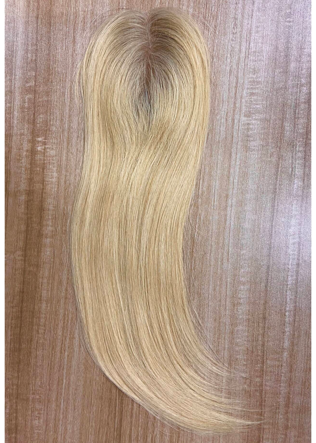 Belle | Raw Cuticle Human Hair 3x5'' Full mono Topper Full Handmade 60% Hair End Ratio
