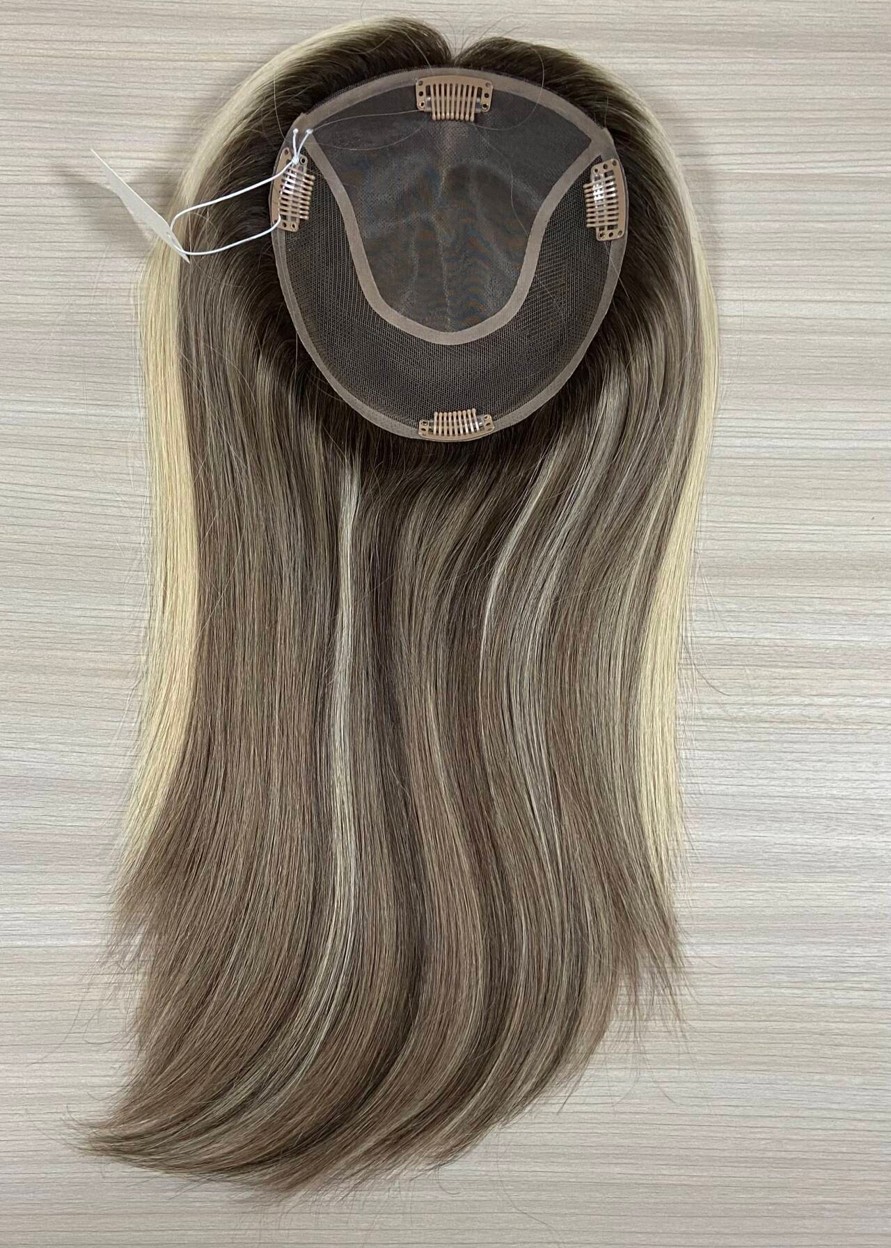 Hush | Raw Cuticle Human Hair 5.5x6'' mono Top lace Back Topper Full Handmade 80% Hair End Ratio