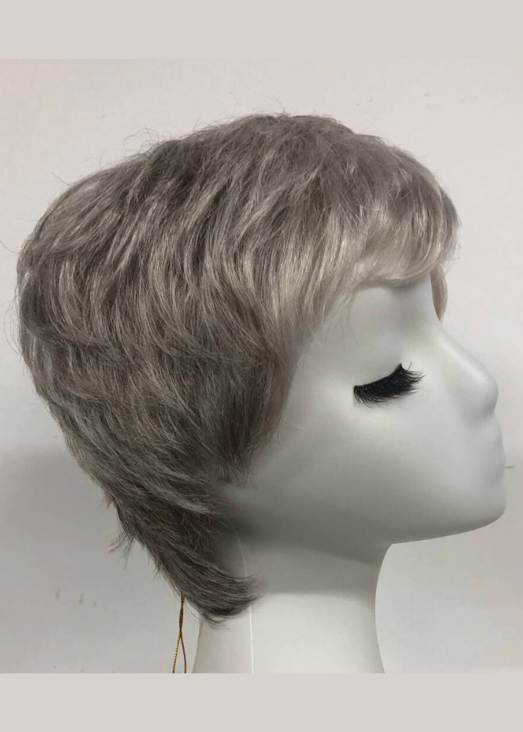 Salt & Pepper | Kanekalon High Heat Synthetic Front Lace Machine Made Wig