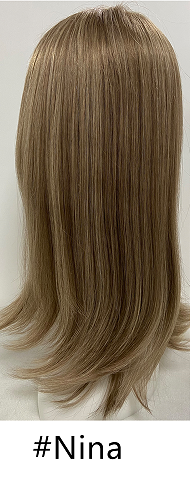 5x5" Mono Top 100% Hand-Knotted PU-Reinforced Mono Lace Front Human Hair Wig | Luxury Tenlon-AA Grade Chinese Raw Virgin Remy Hair | 16" 110% Density