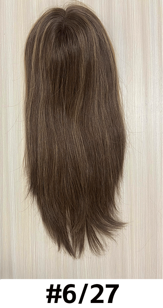 Lyn | Raw Cuticle Human Hair 3x5'' Full mono base Topper Full Handmade 80% Hair End Ratio