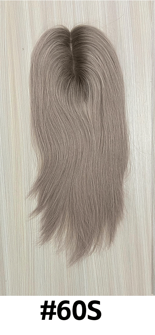 Serene | Raw Cuticle Human Hair 5x6'' Full mono Topper Full Handmade 80% Hair End Ratio