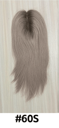 Lyn | Raw Cuticle Human Hair 3x5'' Full mono base Topper Full Handmade 80% Hair End Ratio
